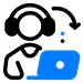 Icon showing customer-centric approach in Kryoni's tailored editorial management solutions