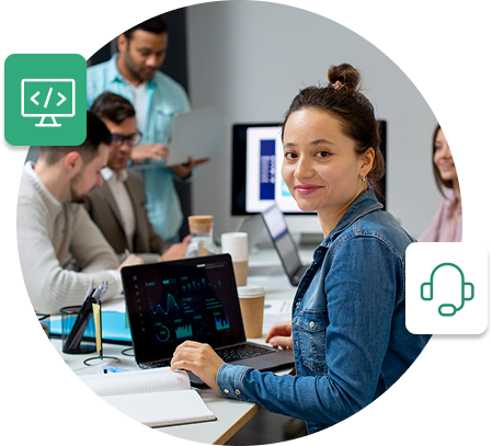 Image showing expert support and training for hosting platform users